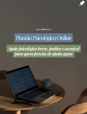 Publicação: plantão psicológico online, apoio breve e acessível